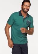 Man's World Poloshirt in piquékwaliteit met contrasterende kraag