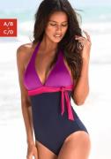 s.Oliver RED LABEL Beachwear Badpak in colourblocking-look met een mod...
