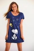 NU 20% KORTING: Peanuts Nachthemd met snoopy-print in minilengte