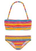 NU 20% KORTING: Buffalo Bandeaubikini Lux Kids met abstracte print