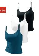 vivance active Top met spaghettibandjes van zacht microvezel (Set van ...