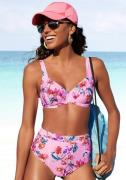 Sunseeker Highwaist-bikinibroekje Modern met een bloemmotief