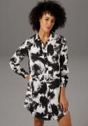 NU 25% KORTING: Aniston CASUAL Lange blouse met trendy batikprint