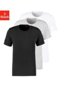 Bruno Banani T-shirt met ronde hals (set, 3-delig)