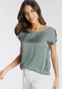 Laura Scott Shirtblouse van satijn en jersey