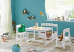 Hoppekids Kinderzithoek Mathilde met 2 stoelen, tafel & bank met bergr...