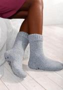 NU 20% KORTING: Lavana ABS-sokken gebreid met antislip zool (1 paar)