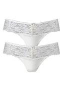 NU 20% KORTING: Nuance String Dessous met brede kantband (2 stuks)