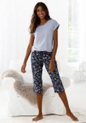 NU 20% KORTING: Vivance Dreams Capripyjama met gedessineerde pyjamabro...