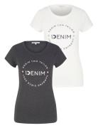 NU 20% KORTING: Tom Tailor Denim T-shirt (set, 2-delig, 2 stuks)