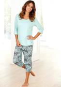 NU 20% KORTING: Buffalo Capripyjama met gedessineerde broek (2-delig, ...