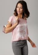 NU 20% KORTING: Laura Scott Shirtblouse van satijn met stijlvolle prin...