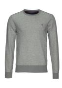 Gant Sweatshirt Original C-Neck Sweat met ribboord onderlangs en aan d...