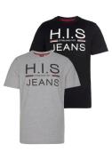 H.I.S Shirt met ronde hals (Set van 2)