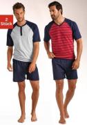 NU 20% KORTING: le jogger® Shortama in een kort model, met raglanmouwe...