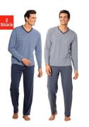 le jogger® Pyjama met strepen van voorgeverfd garen (4-delig, Set van ...