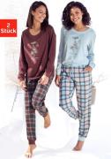 NU 25% KORTING: Vivance Dreams Pyjama met frontprint (4-delig, Set van...