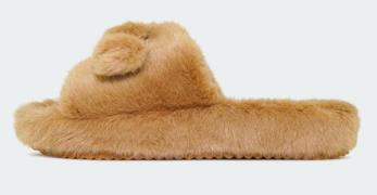 NU 20% KORTING: Flip Flop Pantoffels Fur*buckle met siergesp