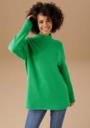 NU 25% KORTING: Aniston CASUAL Gebreide trui met opstaande kraag