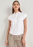 NU 20% KORTING: HECHTER PARIS Blouse met korte mouwen met doorknoopslu...