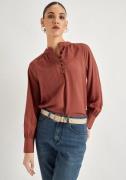 HECHTER PARIS Blouse met lange mouwen met knoopsluiting