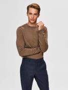 SELECTED HOMME Gebreide trui SLHBERG CREW NECK NOOS