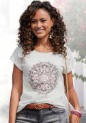 NU 20% KORTING: Vivance T-shirt met modieuze frontprint