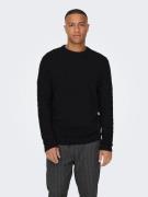 ONLY & SONS Trui met ronde hals ONSKALLE REG 12 STRUC CREW KNIT NOOS