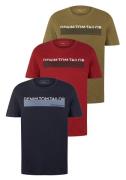 Tom Tailor Denim T-shirt in verschillende kleuren (set, 3-delig)