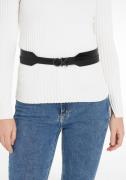 NU 20% KORTING: Calvin Klein Leren riem RE-LOCK MIX WAIST BELT 50MM