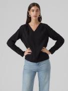 Vero Moda Blouse met lange mouwen VMLENA LS PLEAT TOP WVN NOOS