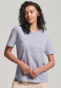 Superdry Shirt met ronde hals EMBOSSED VL T SHIRT