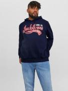 Jack & Jones PlusSize Hoodie JJELOGO SWEAT HOOD 2 COL 23/24 NOOS PLS