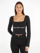 Calvin Klein T-shirt LOGO ELASTIC MILANO LS TOP