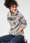 Ragwear Sweater GRIPY FLOWERS O Hoodie met gebloemde print all-over