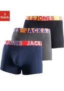 Jack & Jones Boxershort JACCRAZY SOLID met modieus veelkleurige weefba...