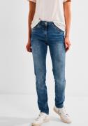 NU 20% KORTING: Cecil Slim fit jeans met logobadge