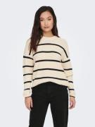 Only Trui met ronde hals ONLPERNILLE LS STRIPE O-NECK KNT NOOS