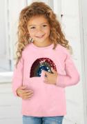 KIDSWORLD Shirt met lange mouwen Regenboog met omkeerbare pailletten