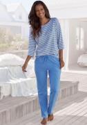 NU 20% KORTING: H.I.S Pyjama met logoborduursel op borsthoogte (2-deli...