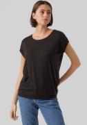 NU 20% KORTING: Vero Moda Shirt met ronde hals VMAVA PLAIN SS TOP GAJR...