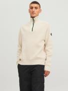 Jack & Jones Trui met staande kraag JCOFILO KNIT HALF ZIP SN