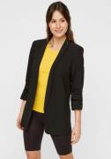 pieces Blouseblazer PCBOSELLA 3/4 BLAZER NOOS met plooidetail op de mo...