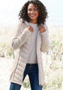 Vivance Gewatteerde jas met tricot-fleece-mouwen