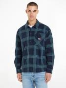 TOMMY JEANS Fleecehemd TJM CHECK POLAR FLEECE OVERSHIRT