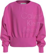 NU 25% KORTING: Calvin Klein Sweatshirt PUFF HERO LOGO CN SWEATSHIRT