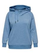 NU 25% KORTING: ONLY CARMAKOMA Hoodie CARLAMILLE L/S HOOD CS SWT