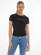 NU 20% KORTING: Tommy Jeans Curve T-shirt TJW SLIM LINEAR TEE SS EXT