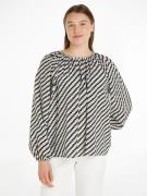 Tommy Hilfiger Top ZIGZAG GATHERED BLOUSE LS