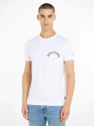 Tommy Hilfiger T-shirt MONOTYPE BACK PRINT met logo-print op borsthoog...